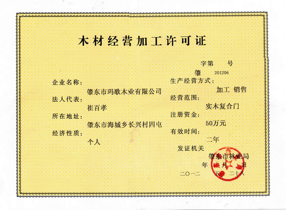 玛歌木门_企业荣誉